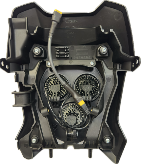 Trippelljus kallvit 105w Triumph 2024-, vit dekal, 3xE306k NIZLED