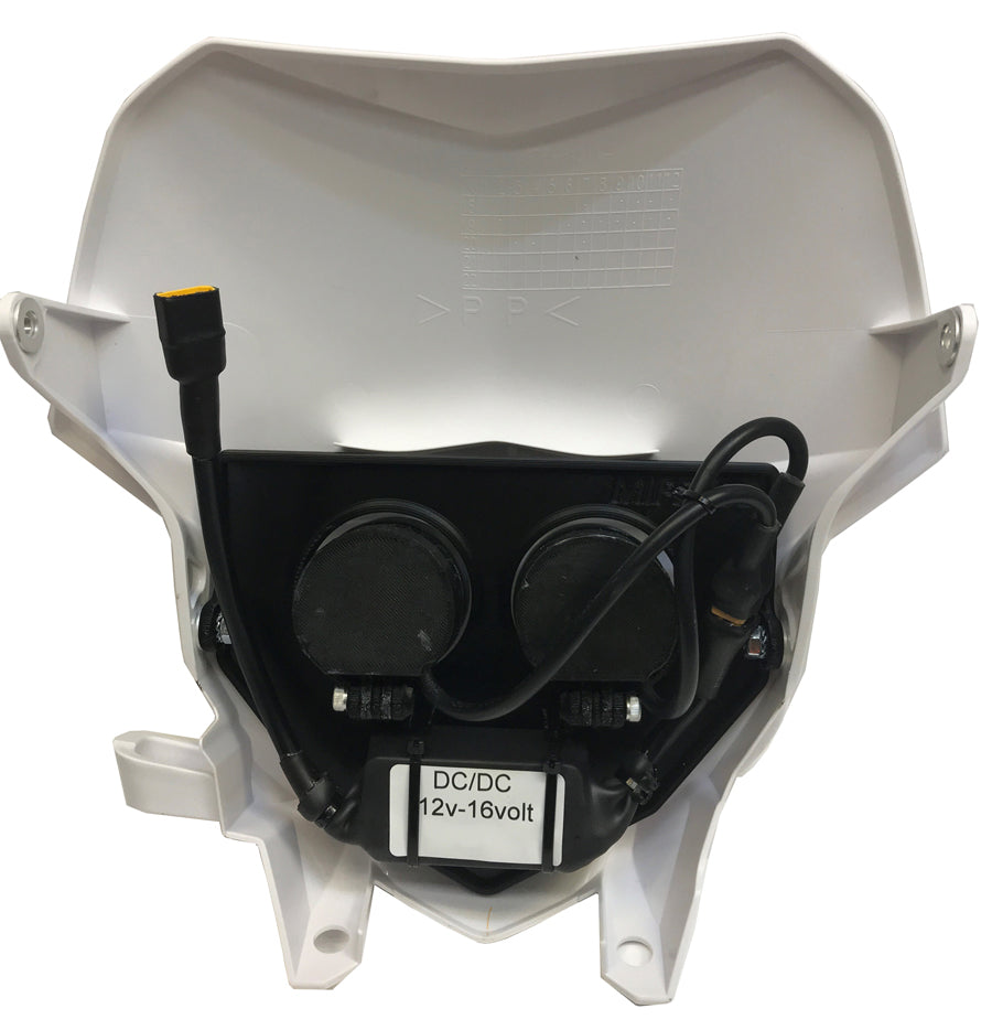 Dubbel lampkåpa varmvit 80w, Yamaha WR 2019-2026, vit, 2xE405K