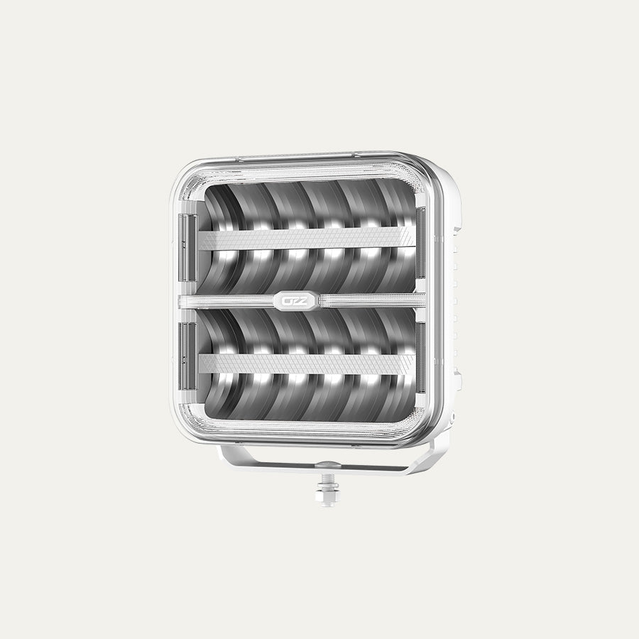 OZZ SQR 9″ LED Extraljus Vit