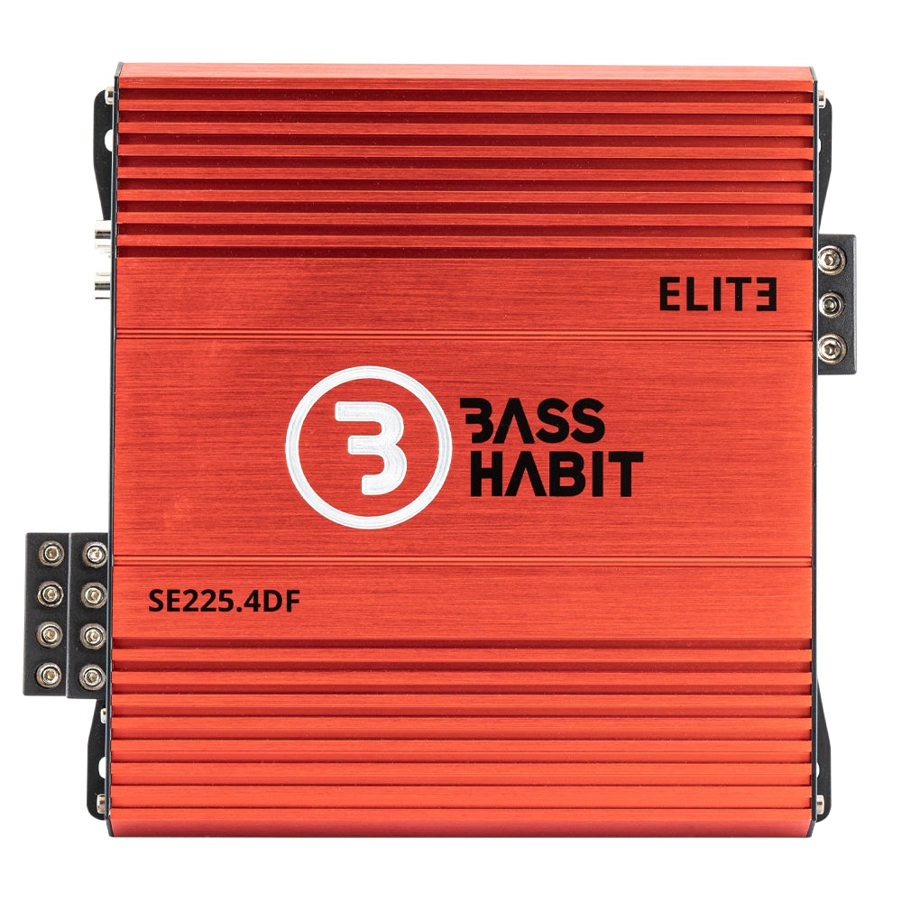 Bass Habit SPL ELITE 225.4DF, fyrkanaligt slutsteg