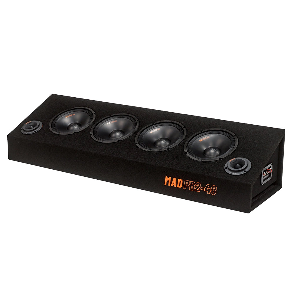 GAS MAD PB2-48, grymma 8" midbasar i färdigmonterad raggarplanka