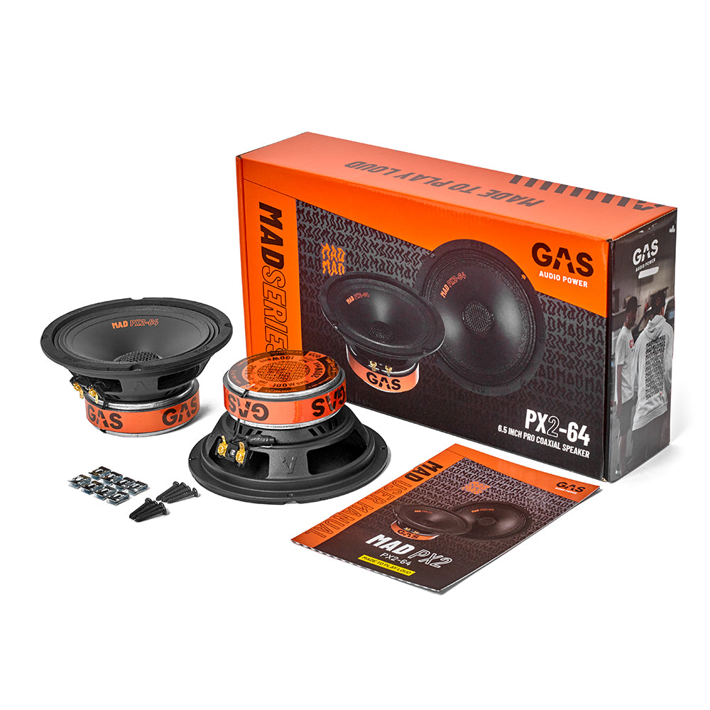 GAS MAD PX2-64 grym 6.5 tums koaxialhögtalare