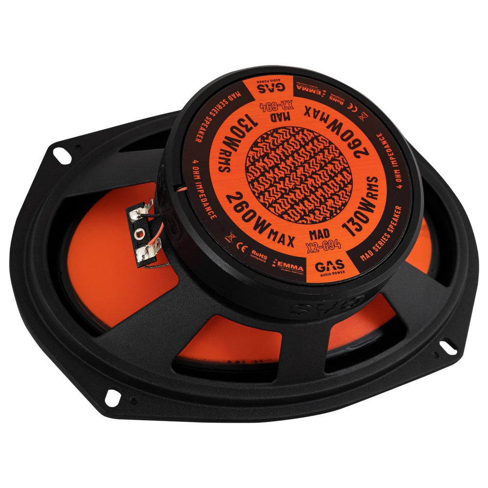 GAS MAD X2-694, 6x9 tums koaxialhögtalare