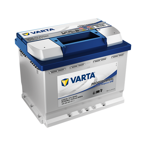 Varta Professional Dual Purpose EFB, Fritidsbatteri 12V 60 ah 640 A