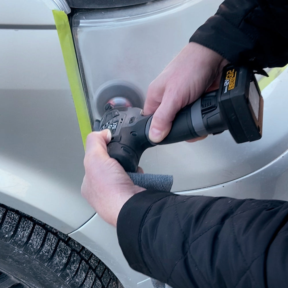 Lyktpolerkit Batteri – Komplett proffslösning med Durofix, 3M och Rupes