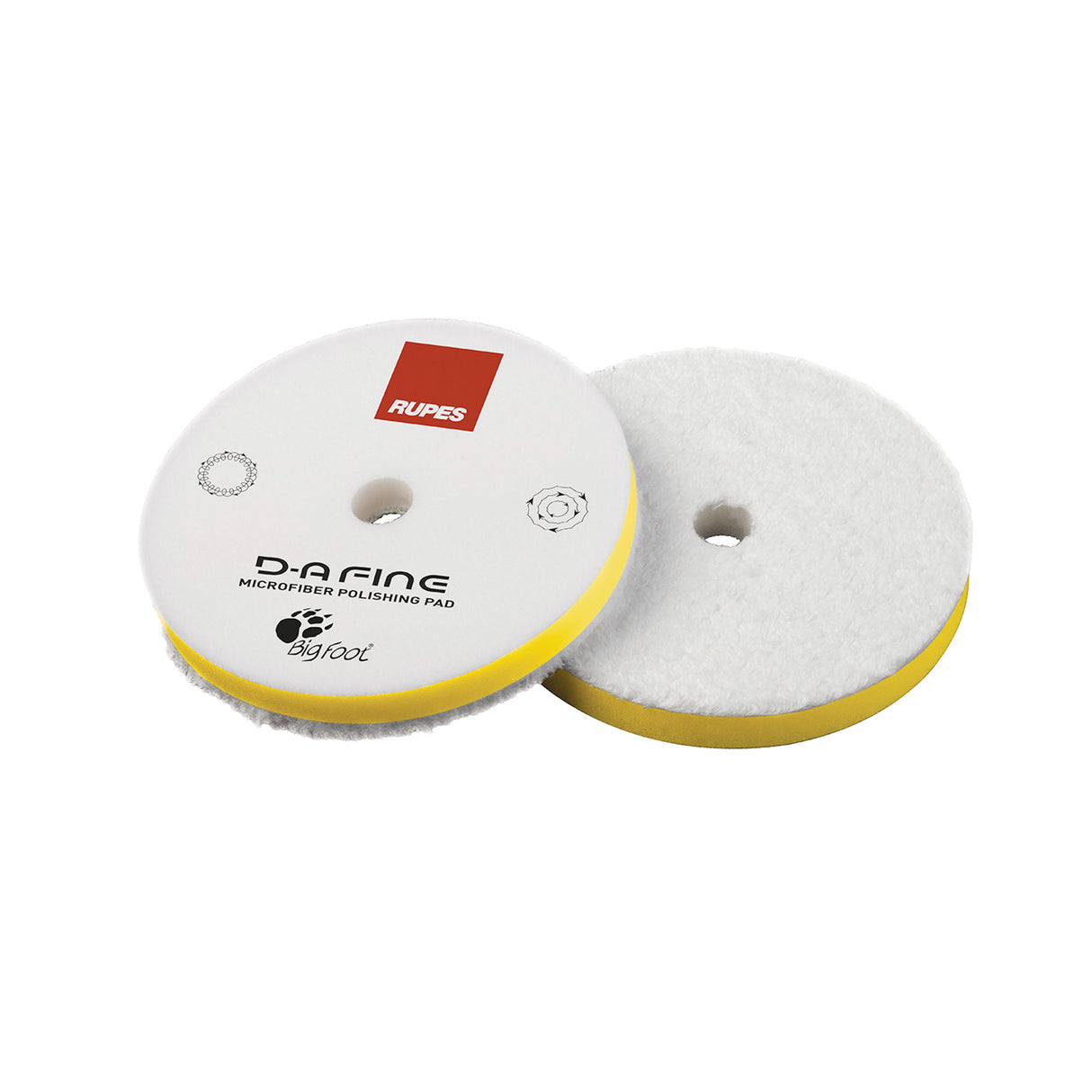 Mikrofiberrondell Rupes, Yellow - Dual Action, 160 mm (9.MF160M)