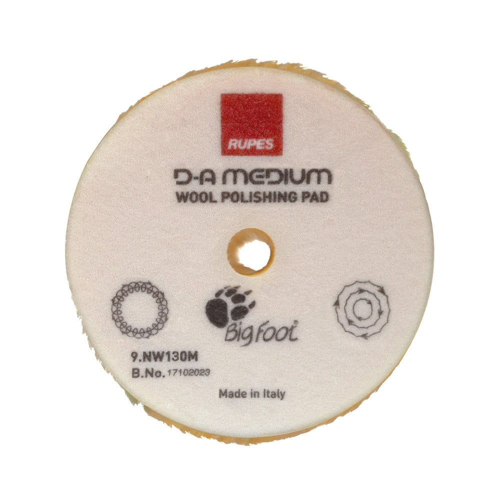Ullrondell Rupes D-A Medium Wool - Oscillerande, 130 mm (NW130M)