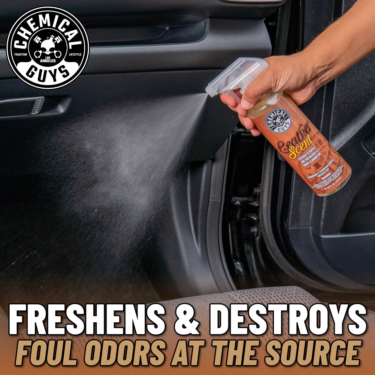 Chemical Guys Doftspray Leather Scent, 473 ml
