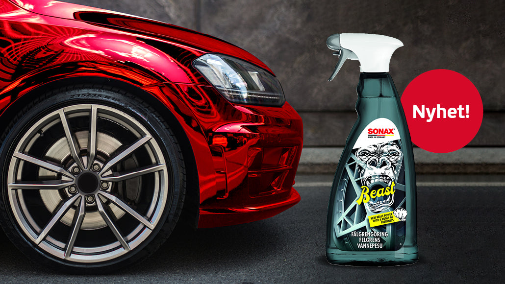 SONAX Beast Fälgrengöring 1L – Testvinnande kraft mot tuff smuts