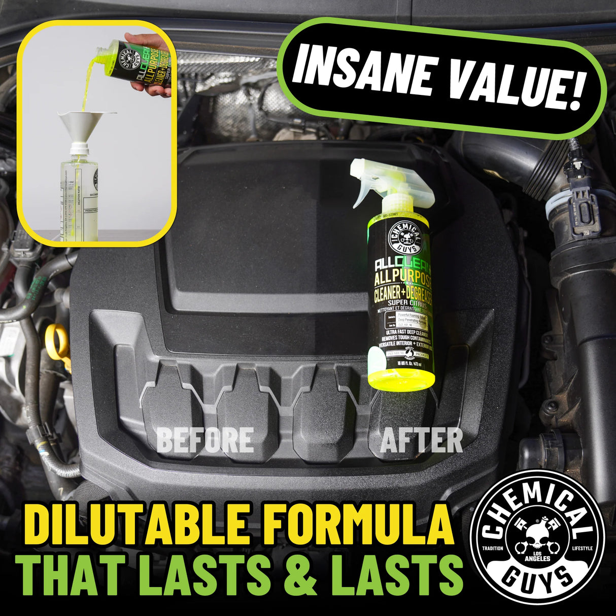 Chemical Guys Allrengöring All Clean+ Citrus Base APC, 473 ml
