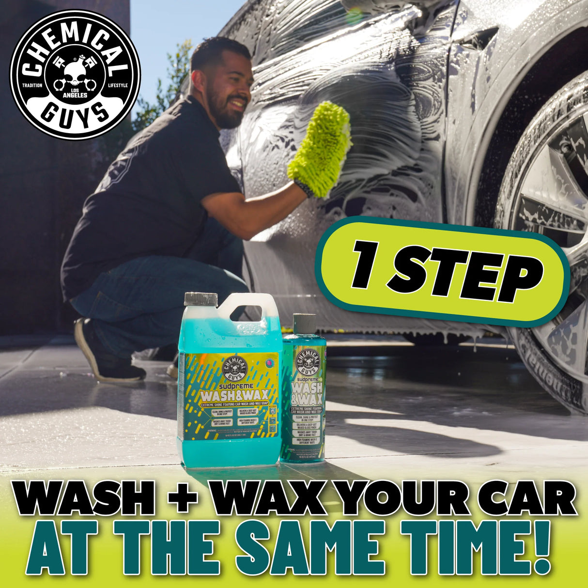 Chemical Guys Bilschampo Sudpreme Wash & Wax, 3,7 l