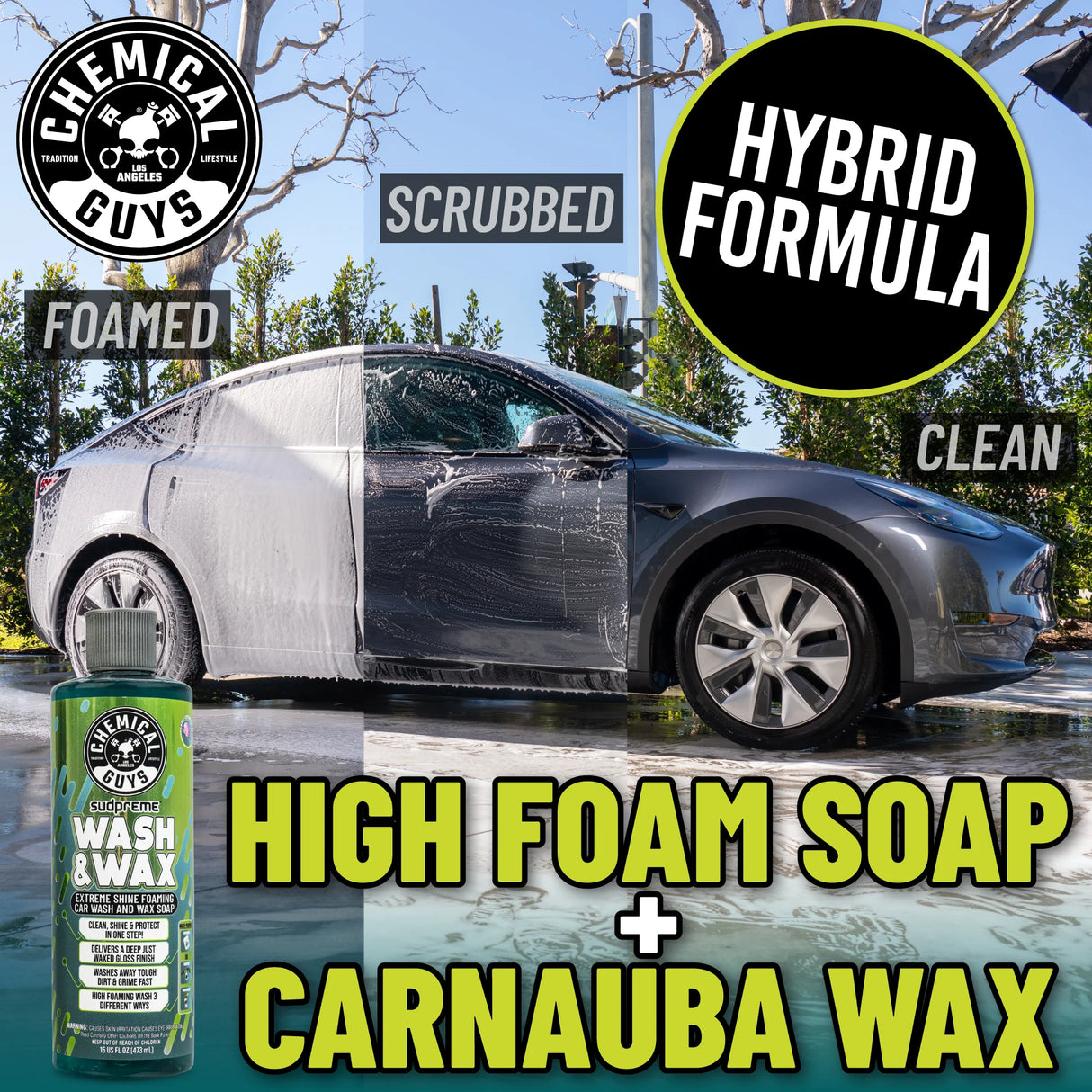 Chemical Guys Bilschampo Sudpreme Wash & Wax, 3,7 l