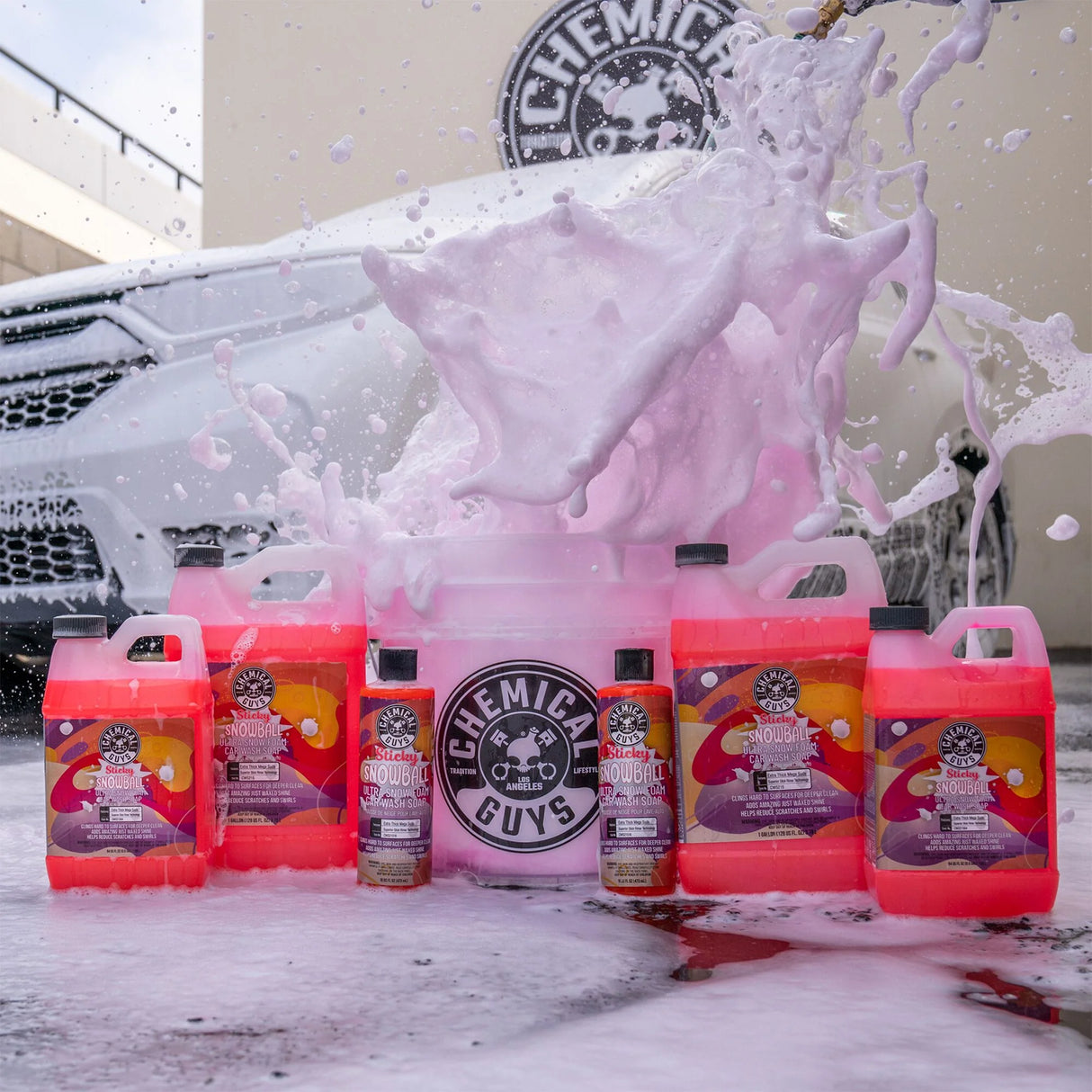 Chemical Guys Bilschampo Sticky Snowball, 473 ml