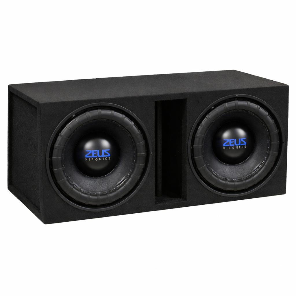 Hifonics ZEUS ZRX 2x12 med Auto-Connect låda