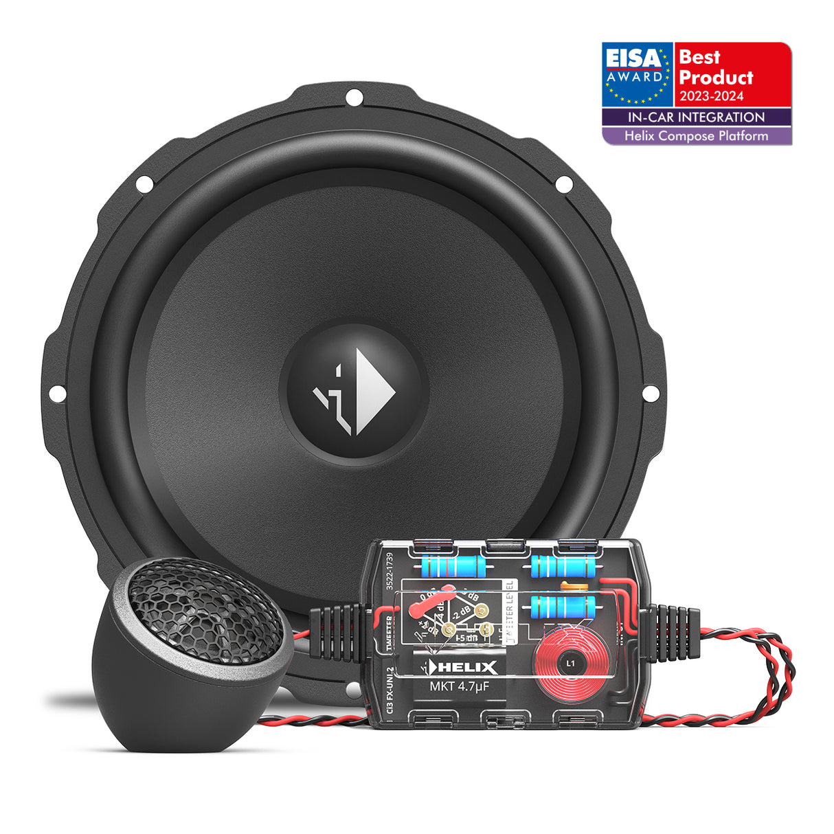 Helix Compose Ci3 K165.2FM-S3 (3 Ohm), mångsidigt 6.5 tums kitsystem