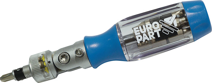 Bitsskruvmejsel med Spärrfunktion och Vinklingsbart Huvud - EuroPart