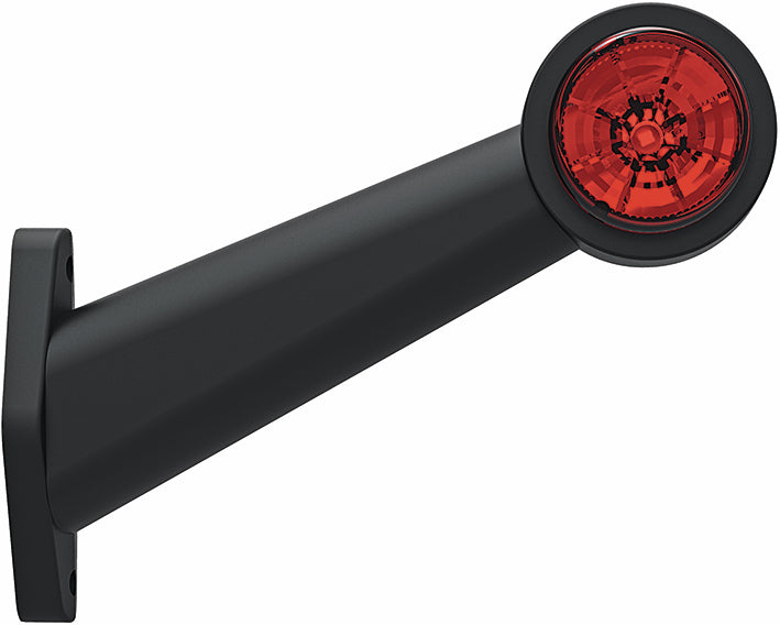 EUROPART LED-breddmarkeringslykta RÖD/VIT 12-36V HÖGER 195x145x45 MM