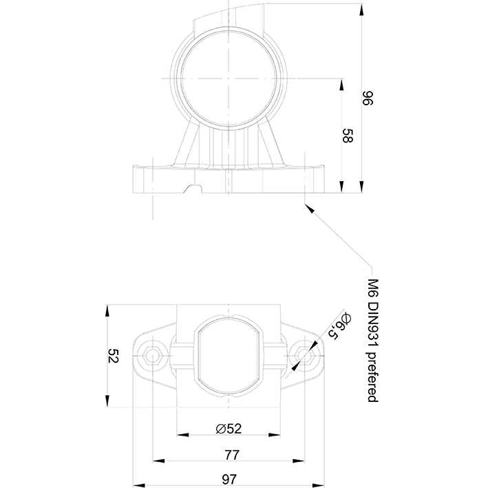 EUROPART LED-breddmarkeringslykta 24V VÄNSTER positionsljus, bakljus och sidomarkeringsljus