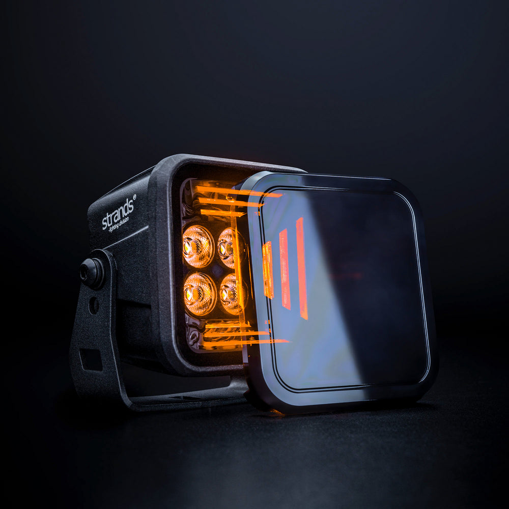 Strands Dark Knight Fortex Arbetsljus Amber