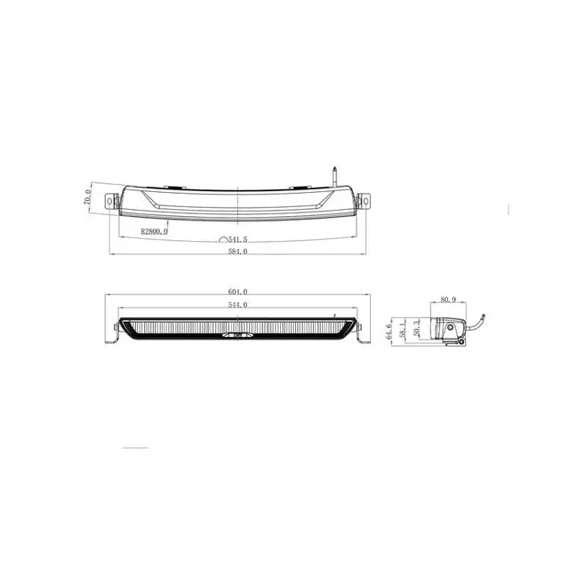 OZZ XB1 P20'' Extraljusramp Vit