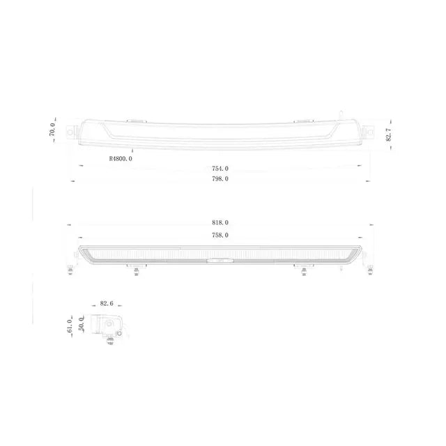 OZZ XB1 P40'' Extraljusramp Vit