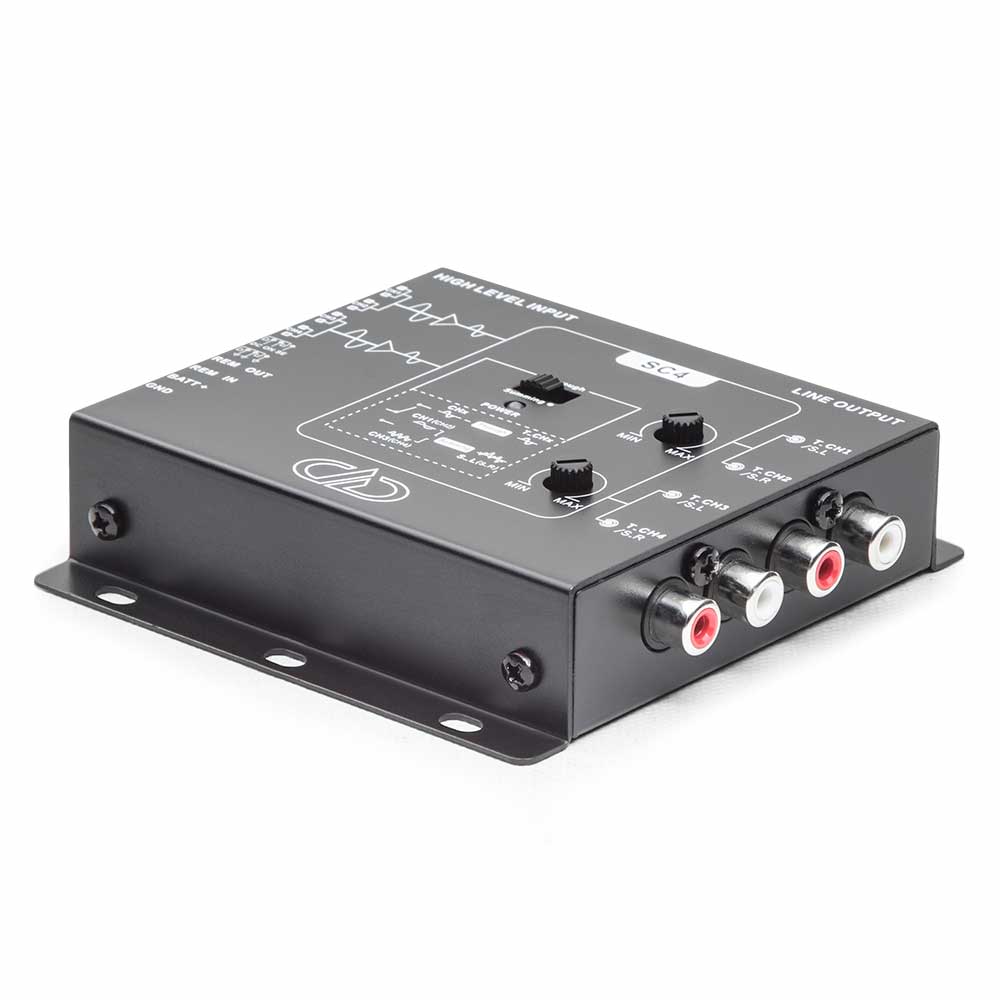 DD Audio SC4a 4-channel signal converter with 12v Remote
