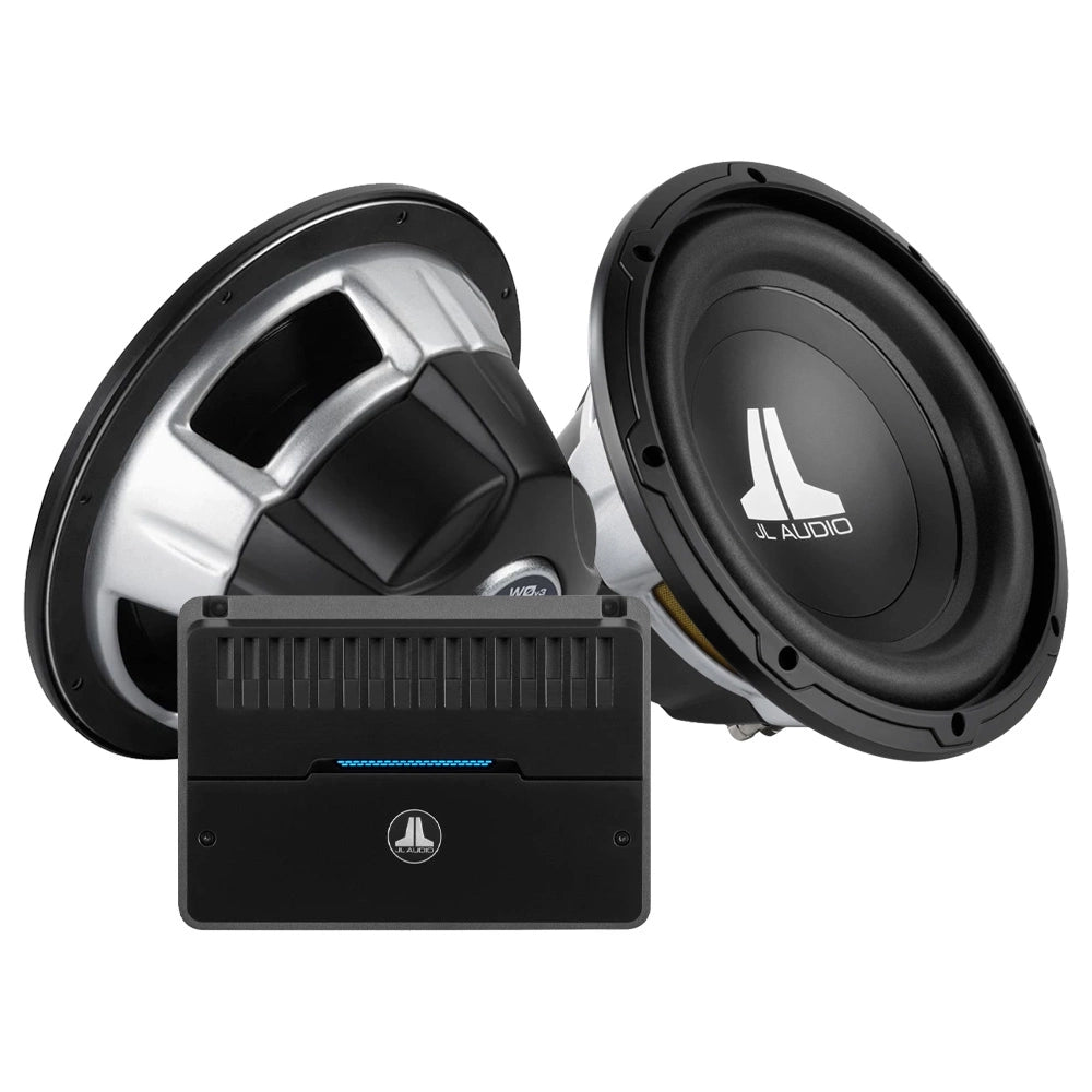 2-pack JL Audio 10W0v3-4 med RD500/1, 2x10 baspaket