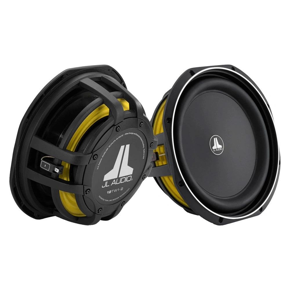 2-pack JL Audio 12TW1-2, slimmat 12 tums baselement