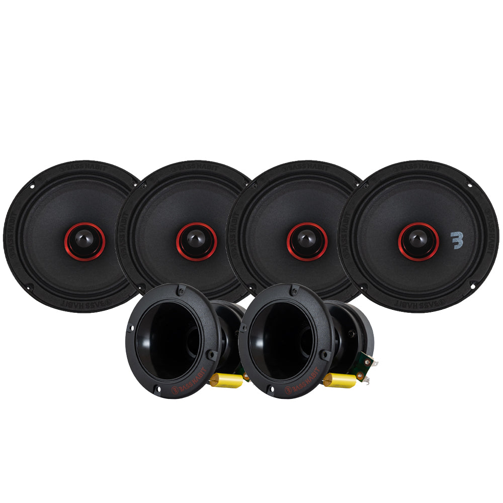Bass Habit SPL Elite SE165M & SP35H SPL-paket, medium