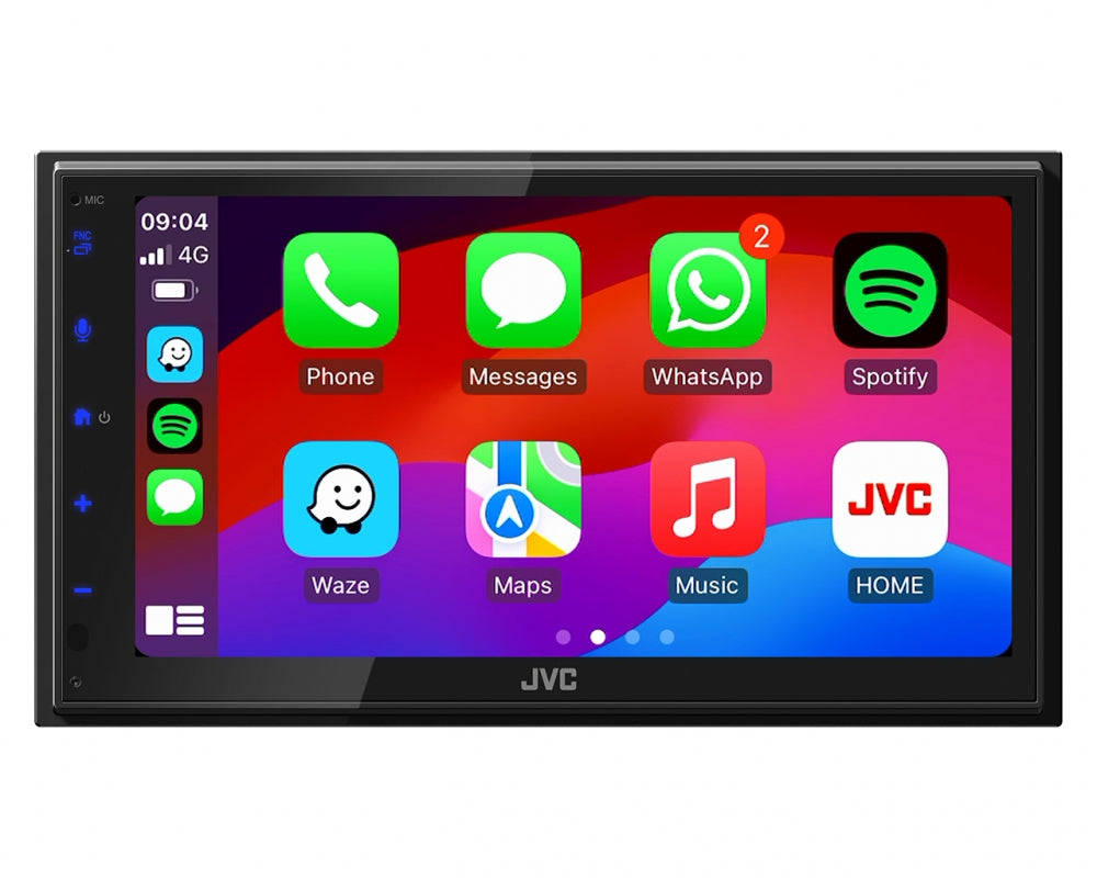 JL Audio 1x6.5 tums helhetspaket med JVC KW-M695DBW