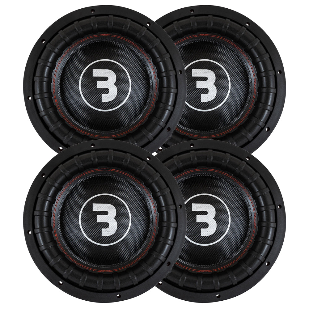 4-pack Bass Habit Elite 2 E2300D1, 12 tums baselement