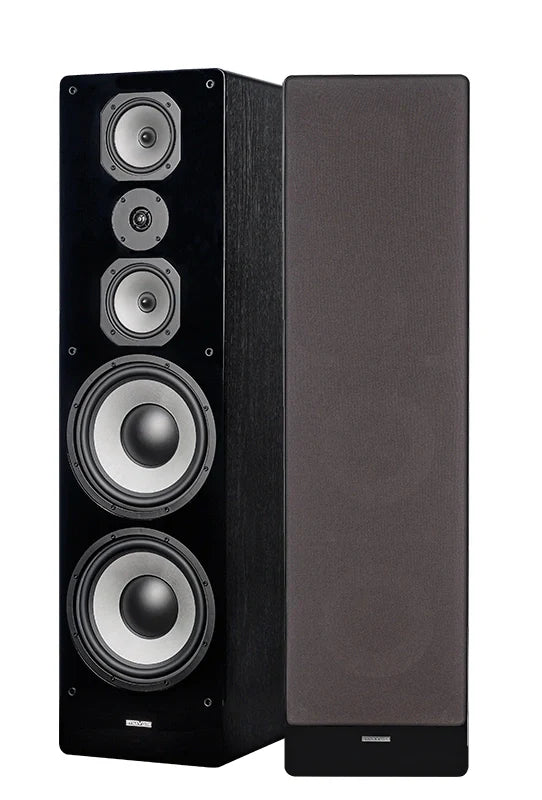 Dynavoice Challenger M-105 med dubbla Fosi Audio monoblock, stereopaket. Svart