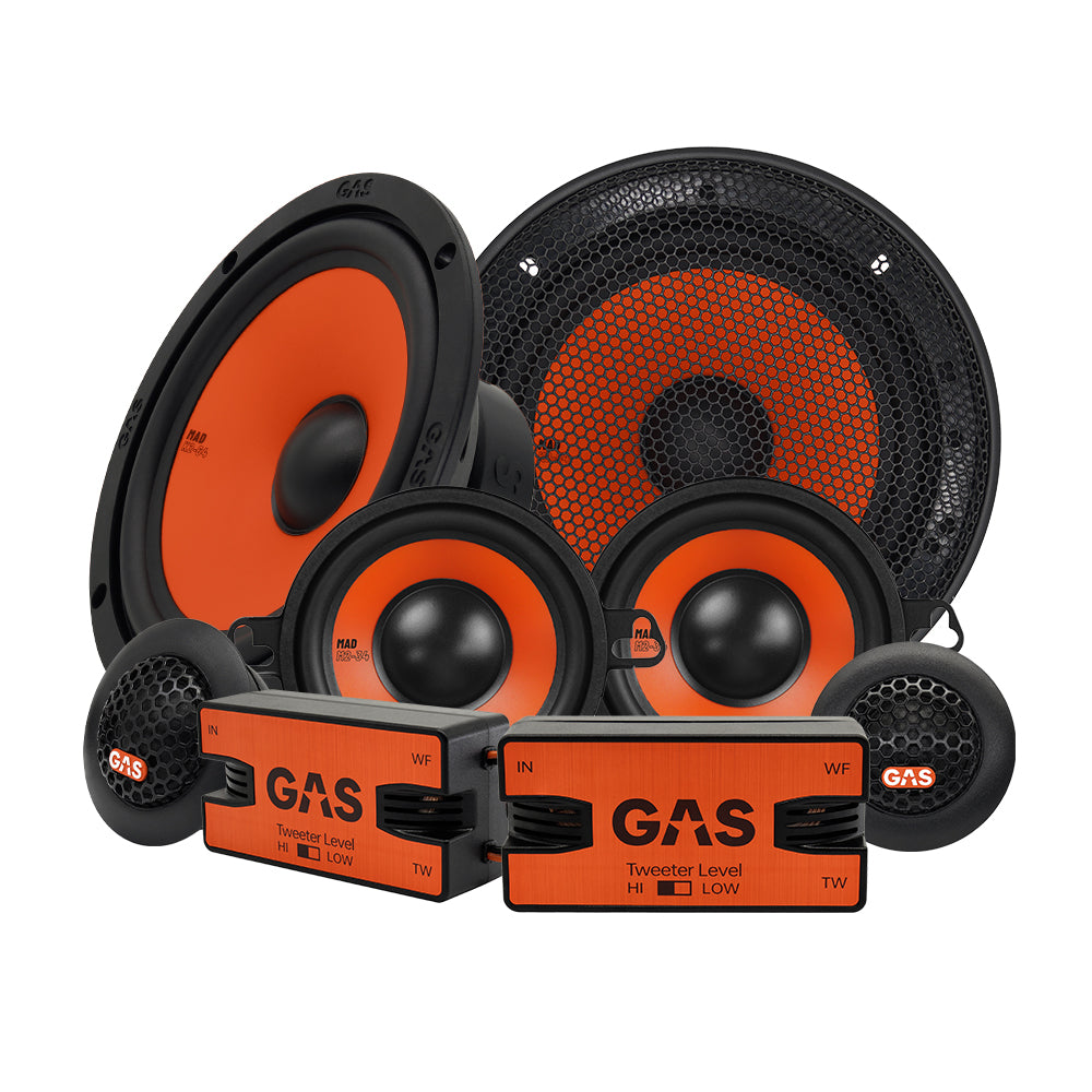 GAS MAD K2-64 & MAD M2-34, 3-vägs 6.5 tums kitsystem