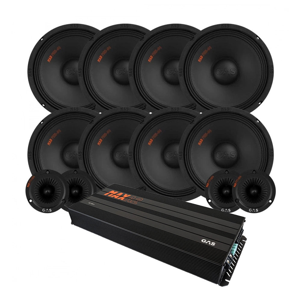 8-pack GAS MAD PM2-84 med PT1-254 SPL-paket med steg, large