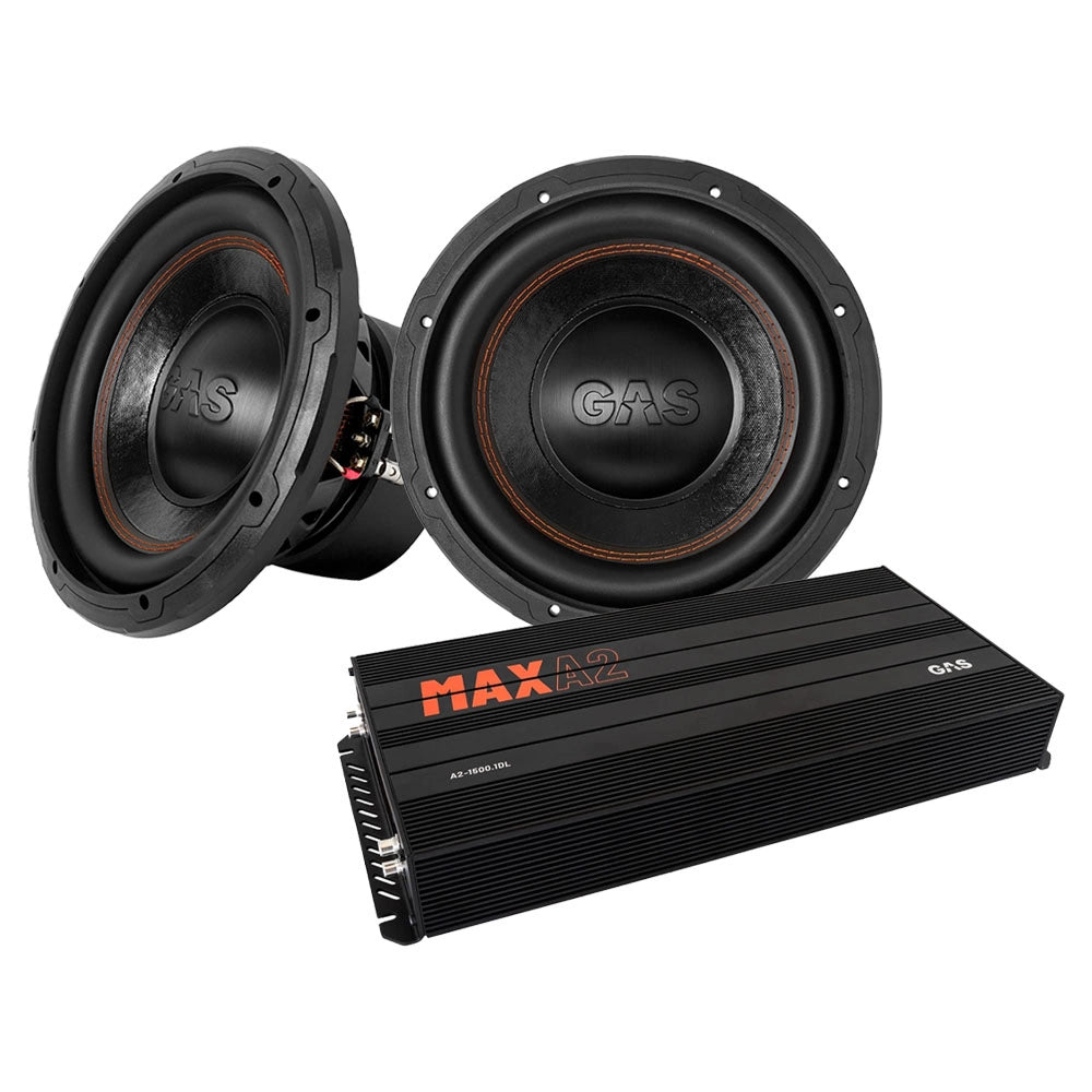 2-pack GAS MAD S3-10D2 & MAX A2-1500.1DL, baspaket