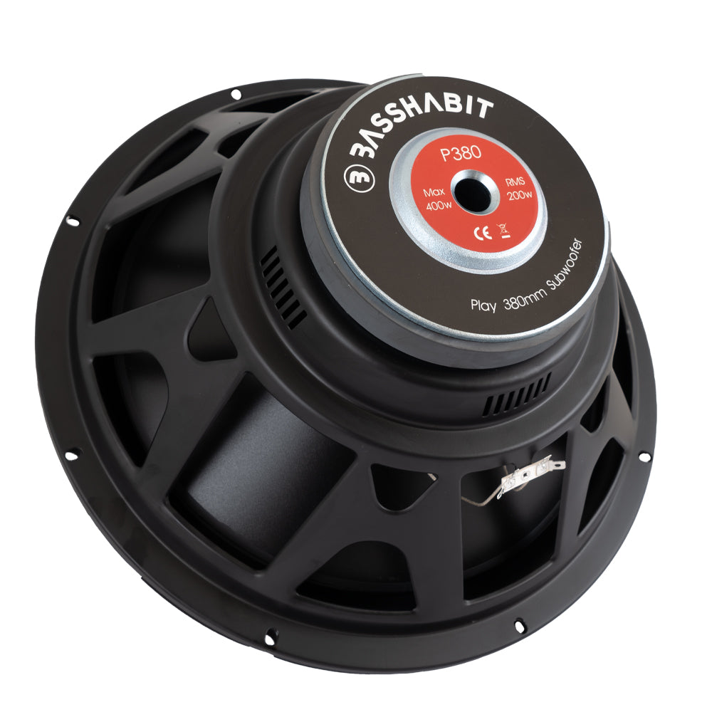 2-pack Bass Habit P380 15" baselement i baslåda