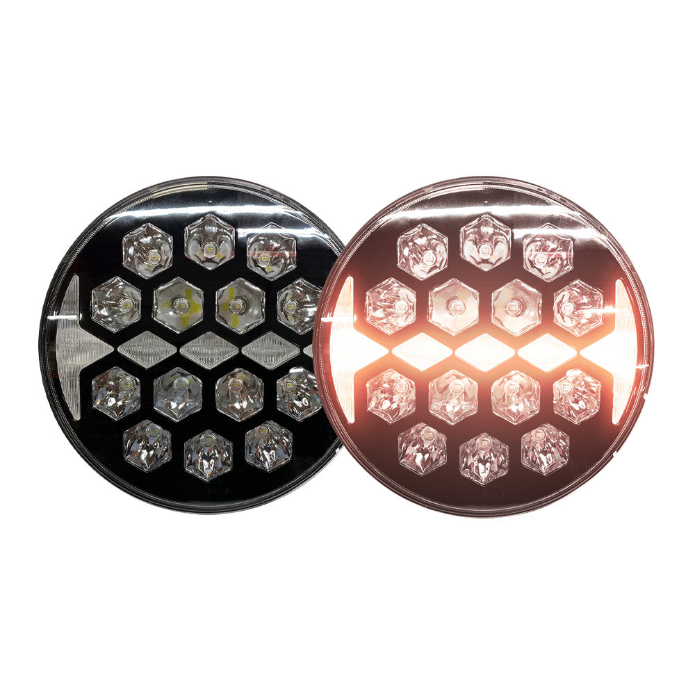 2-pack NIZLED R140DRL, 9 tum / 22 cm extraljus med DRL, 140W