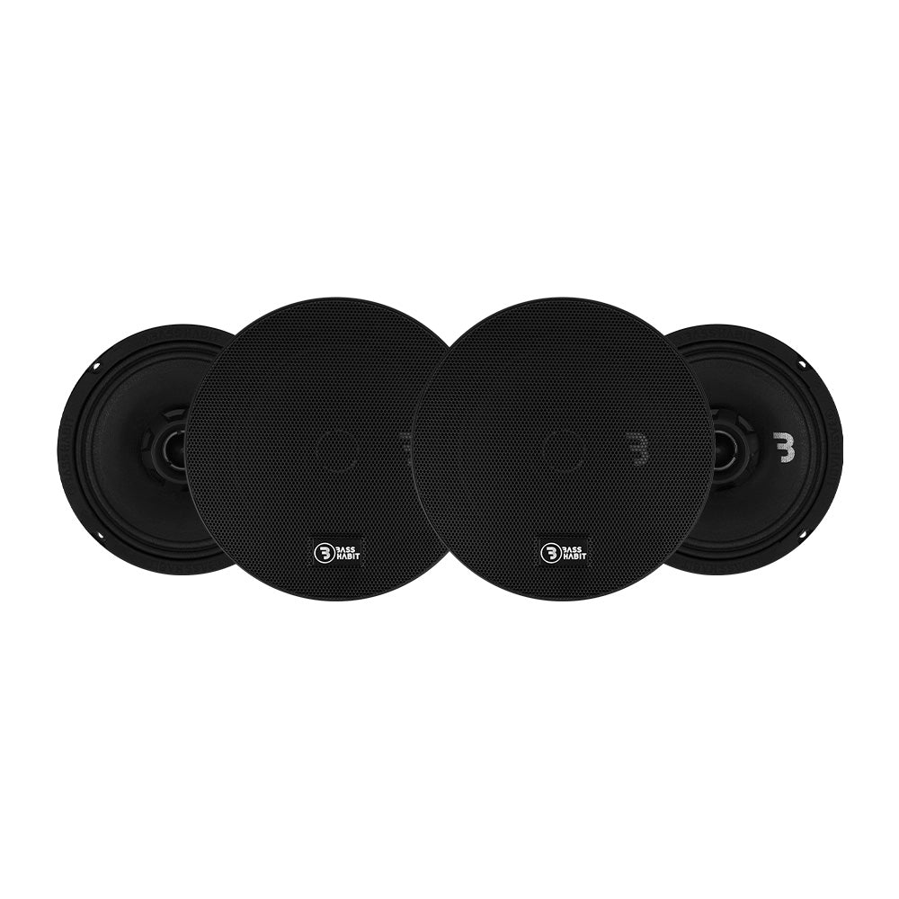 4-pack Bass Habit SPL Elite SE165CX, 6.5 tums koaxialhögtalare