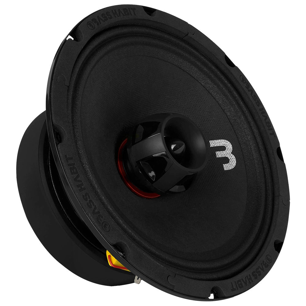 4-pack Bass Habit SPL Elite SE200CX, 8 tums koaxialhögtalare