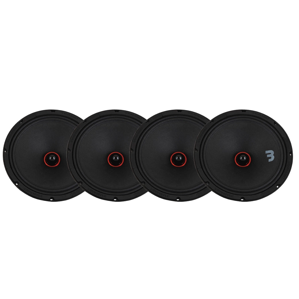 4-pack Bass Habit SPL Elite SE250M 10" midbas