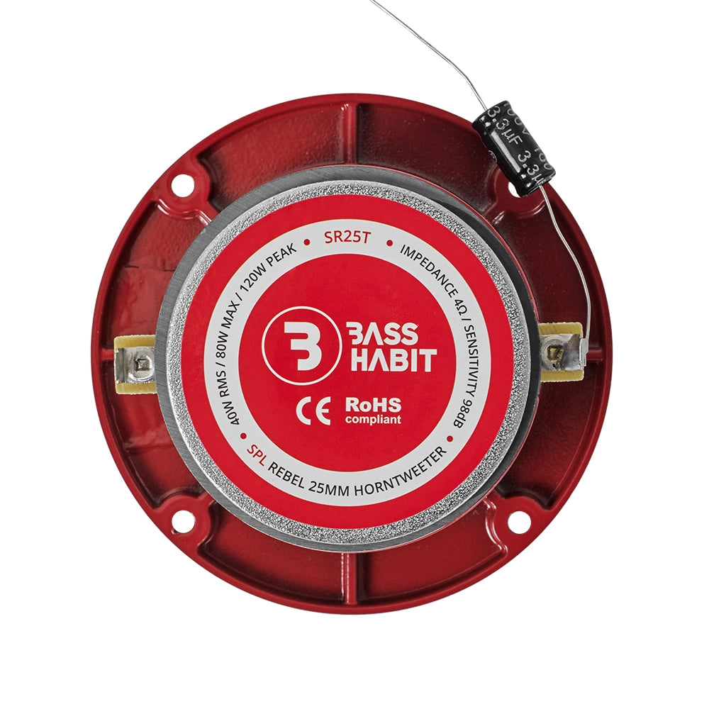 Bass Habit Rebel SR200M med SR25T & RA800W, SPL-paket medium