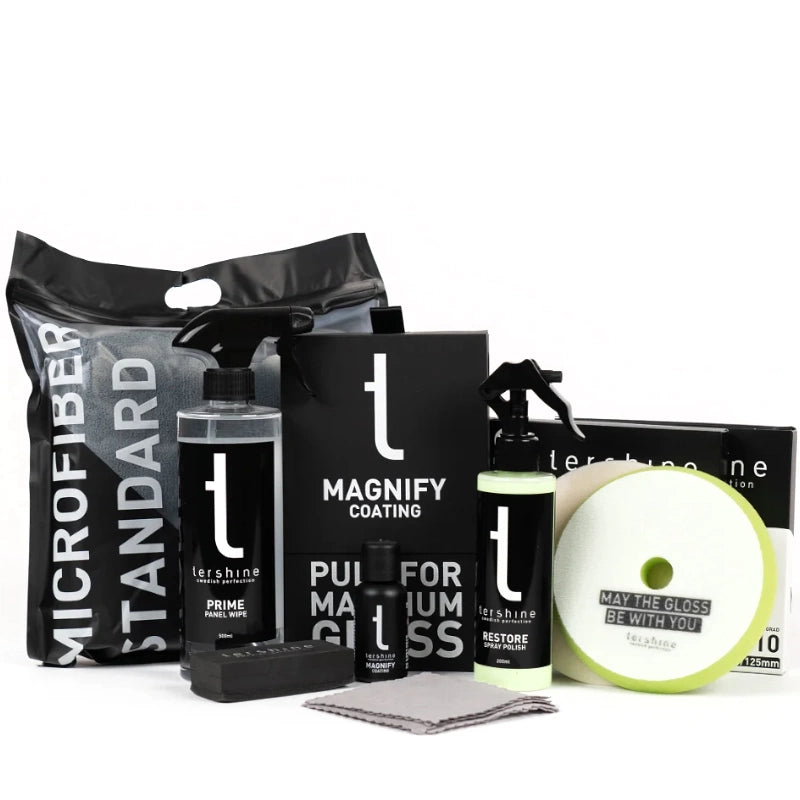 Tershine Lackskyddspaket, Polering & coating