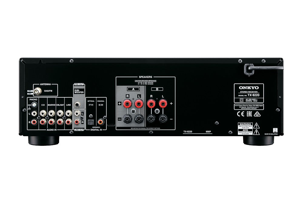Onkyo TX-8220 & Dynavoice Magic F-7 svart, 2.0 stereopaket