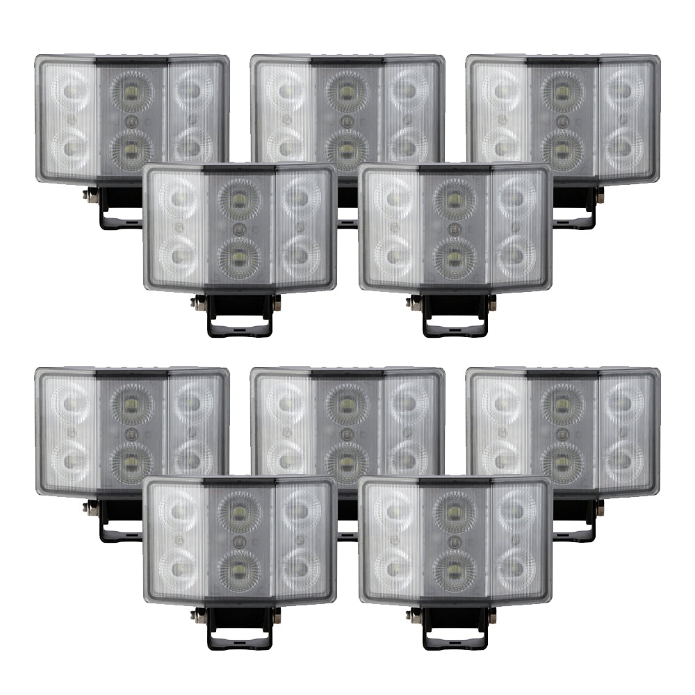 10-pack NIZLED W60RFA, back-/arbetsljus, 60W, arbetsljuspaket
