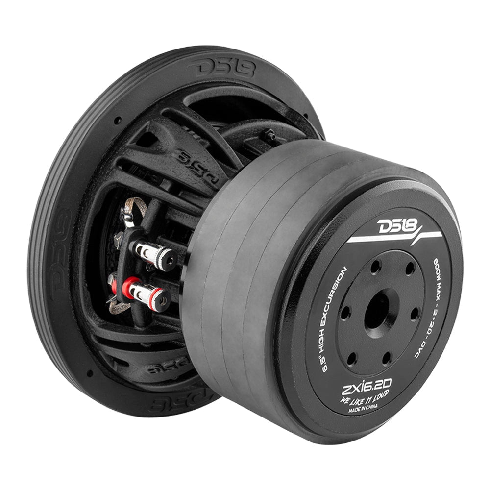 2-pack DS18 ZXI6.2D, långslagigt 6.5 tums baselement