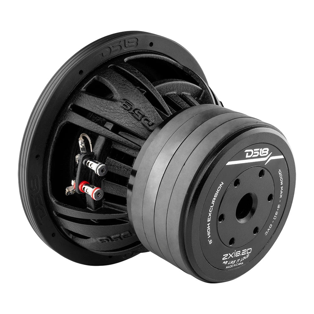 2-pack DS18 ZXI8.2D, långslagigt 8 tums baselement