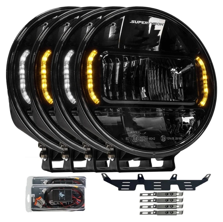 4-PACK SUPERVISION REVOLUTION 9" PRO X EXTRALJUSKIT