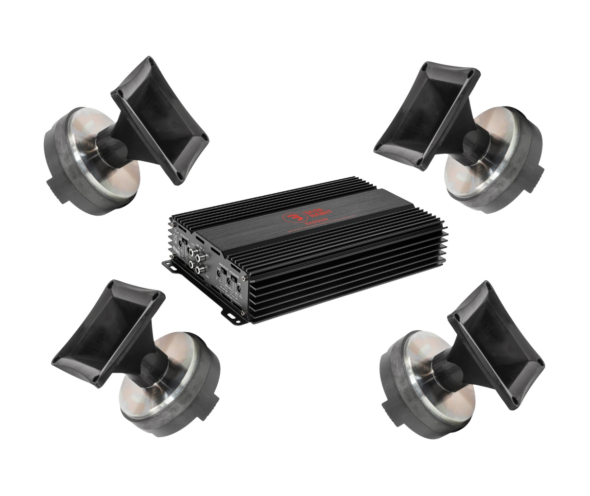 4-Pack Master Audio DR4 med horn med Rebel RA800W, Galet Kit