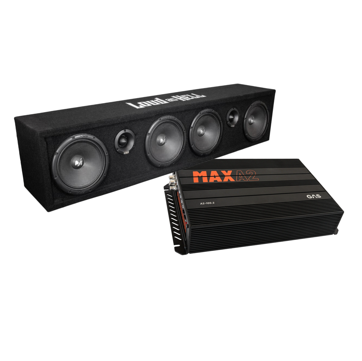 GAS MAX A2-100.2 + Deaf Bonce Fightplanka 6,5″ Kit