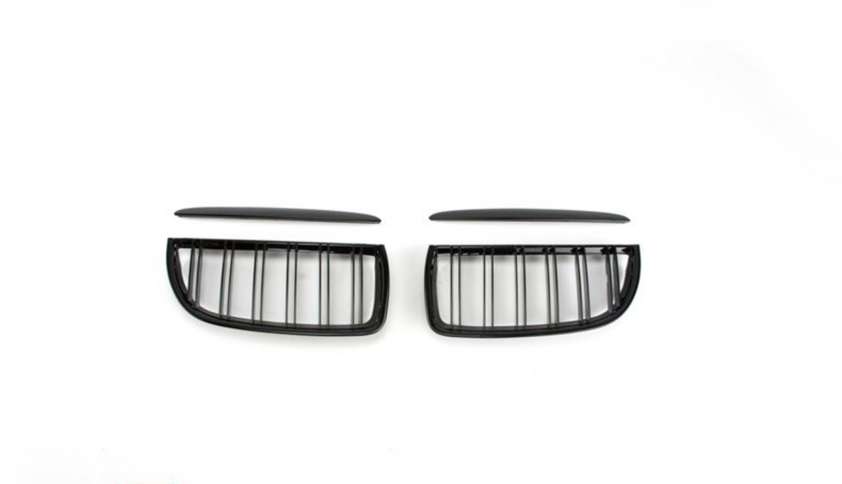 BMW E91/90 Njurset högglanssvart med dubbelribbor